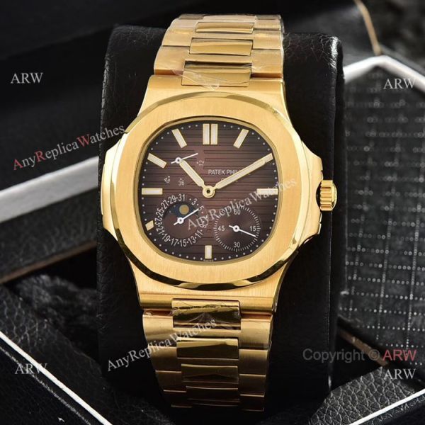 Patek Philippe Power Reserve Moonphase Copy Watches All Gold 40mm Patek Philippe Power Reserve Moonphase Copy Watches All Gold 40mm