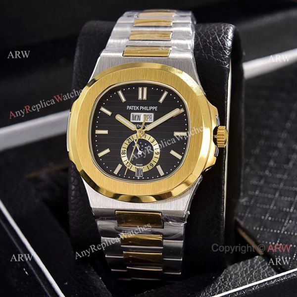 Copy Patek Philippe Nautilus Annual Calendar Watches 39.5mm 2-Tone Copy Patek Philippe Nautilus Annual Calendar Watches 39.5mm 2-Tone
