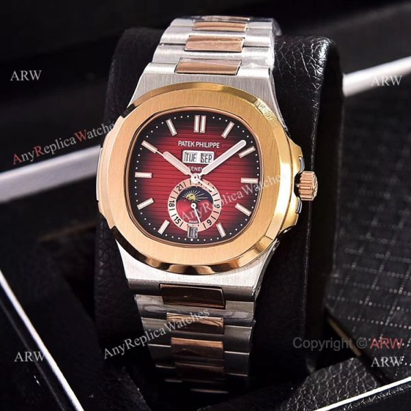 Copy Patek Philippe Annual Calendar Watches 39.5mm 2-Tone Rose Gold Copy Patek Philippe Annual Calendar Watches 39.5mm 2-Tone Rose Gold