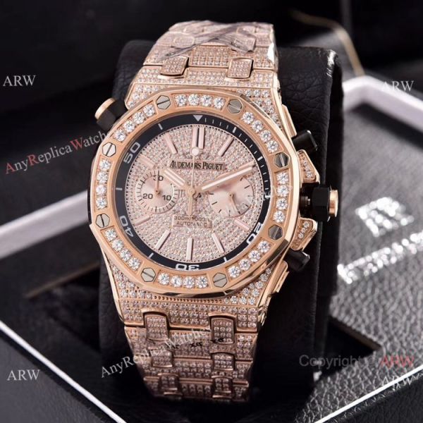 Copy Audemars Piguet Royal Oak Offshore Diver Iced Out Diamond Watches 43mm Copy Audemars Piguet Royal Oak Offshore Diver Iced Out Diamond Watches 43mm