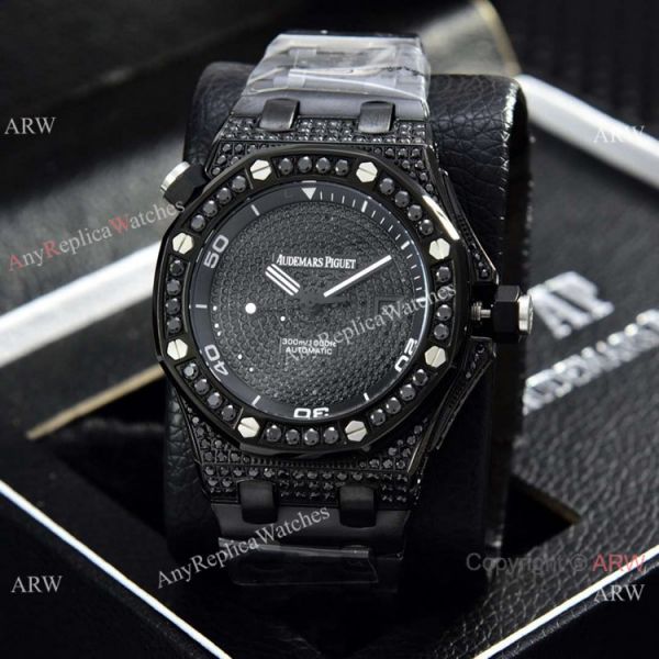 Clone Audemars Piguet Diver Automatic Watches Diamond Case and Face Clone Audemars Piguet Diver Automatic Watches Diamond Case and Face