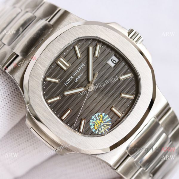 Swiss Grade Patek Philippe Nautilus PPF Factory Cal.324 Watch Stainless Steel Gray Dial 40mm Swiss Grade Patek Philippe Nautilus PPF Factory Cal.324 Watch Stainless Steel Gray Dial 40mm
