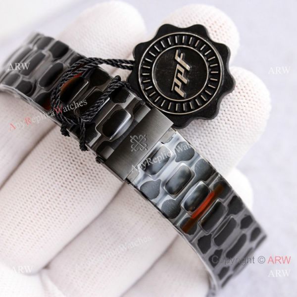 PPF Factory Patek Philippe Nautilus Black and White Watch Swiss AAA Copy PPF Factory Patek Philippe Nautilus Black and White Watch Swiss AAA Copy