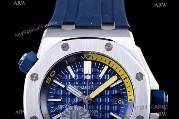 JF Factory V8 1:1 Best Audemars Piguet Divers Copy Watch Blue Dial JF Factory V8 1:1 Best Audemars Piguet Divers Copy Watch Blue Dial