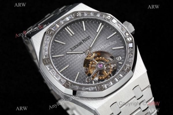R8 Factory Audemars Piguet Royal Oak Tourbillon Cal.2924 Watch Diamond Bezel 41mm R8 Factory Audemars Piguet Royal Oak Tourbillon Cal.2924 Watch Diamond Bezel 41mm