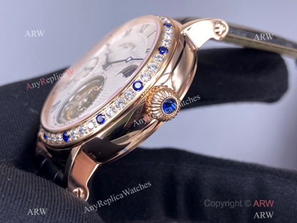 Super Clone Patek Philippe Tourbillon Moon phase Rose Gold Diamond Watch Power Reserve Super Clone Patek Philippe Tourbillon Moon phase Rose Gold Diamond Watch Power Reserve