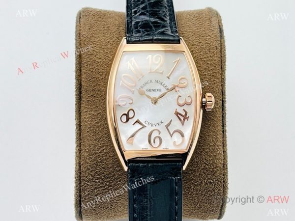 Highest Quality Copy Franck Muller Lady Cintree Curvex Rose Gold Watches Swiss Quartz Highest Quality Copy Franck Muller Lady Cintree Curvex Rose Gold Watches Swiss Quartz