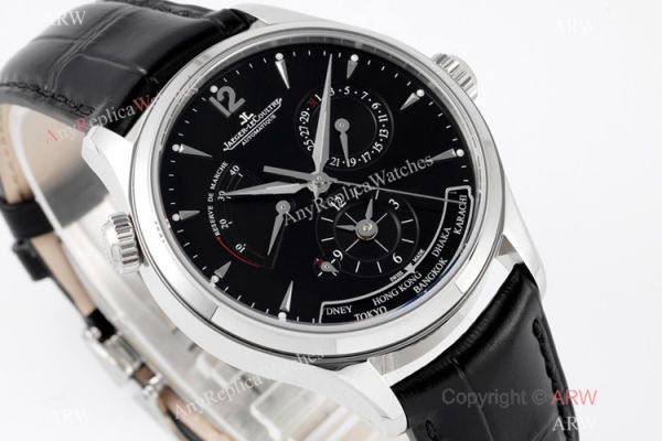 ZF Factory 1:1 Swiss Replica Jaeger leCoultre Master Watch Blue Face Leather Strap ZF Factory 1:1 Swiss Replica Jaeger leCoultre Master Watch Blue Face Leather Strap