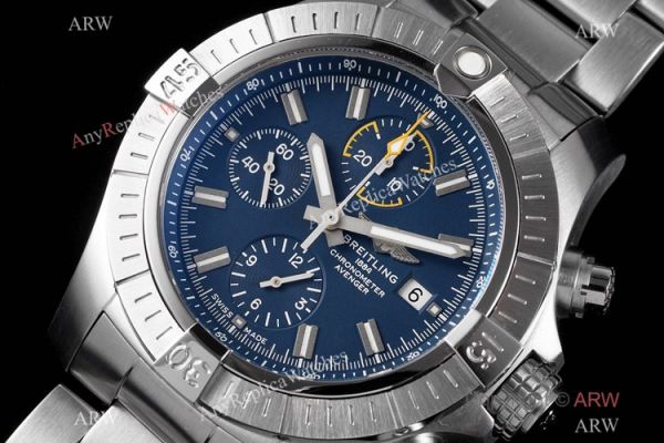 Swiss Copy Breitling Super Avenger II 7750 Stainless steel Blue Dial Watch New! Swiss Copy Breitling Super Avenger II 7750 Stainless steel Blue Dial Watch New!