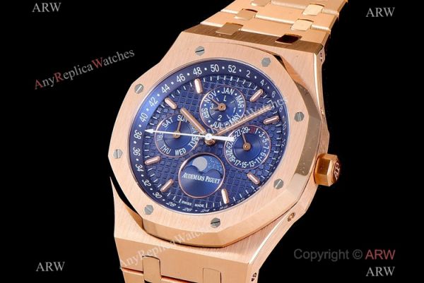 BF Factory Swiss Audemars Piguet Royal Oak Perpetual Calendar Watch Rose Gold Blue Cal.5134 Movement BF Factory Swiss Audemars Piguet Royal Oak Perpetual Calendar Watch Rose Gold Blue Cal.5134 Movement