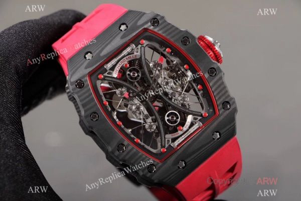 KV Factory Richard Mille RM53-01 Tourbillon Pablo Mac Donough Watch TPT Carbon and Red KV Factory Richard Mille RM53-01 Tourbillon Pablo Mac Donough Watch TPT Carbon and Red