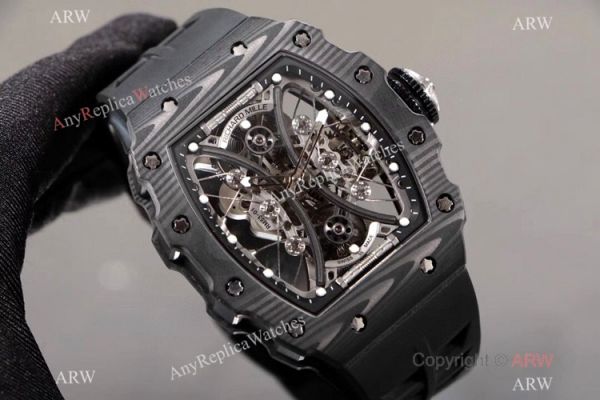 KV Factory Richard Mille RM53-01 Tourbillon Pablo Mac Donough Watch TPT Carbon Rubber Strap KV Factory Richard Mille RM53-01 Tourbillon Pablo Mac Donough Watch TPT Carbon Rubber Strap