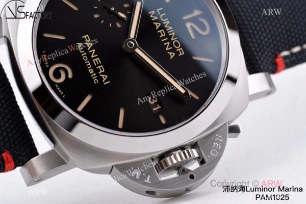 Panerai Luminor Marina PAM 1025 VSF 1:1 Best Edition Black Dial Black Canvas Strap Watch Panerai Luminor Marina PAM 1025 VSF 1:1 Best Edition Black Dial Black Canvas Strap Watch