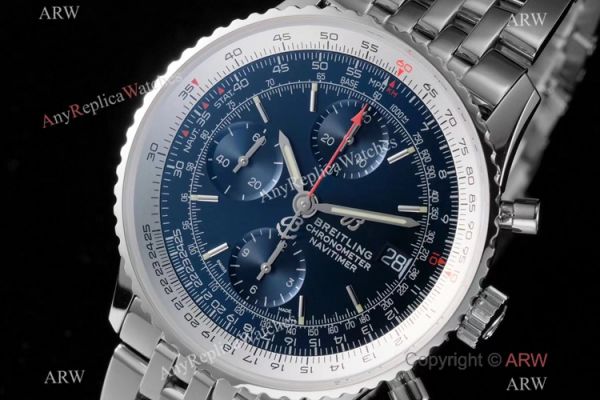 Swiss Grade Breitling Navitimer 1 41mm SS Blue Dial Watch KOR Factory A7750 Movement Swiss Grade Breitling Navitimer 1 41mm SS Blue Dial Watch KOR Factory A7750 Movement