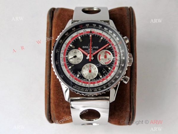 Swiss Grade 1A Breitling Navitimer Swiss Air 7750 Copy Watch BlackRed Dial Swiss Grade 1A Breitling Navitimer Swiss Air 7750 Copy Watch BlackRed Dial