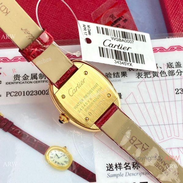 New Copy Cartier Baignoire Sapphire Glass Watch Small Size New Copy Cartier Baignoire Sapphire Glass Watch Small Size