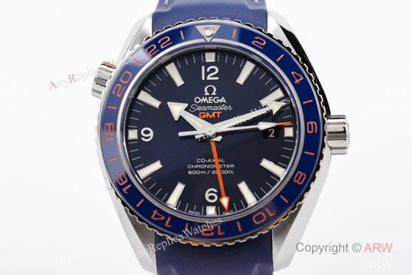Swiss Copy Omega Seamaster Planet Ocean 600m Co-Axial GMT VSF 8605 Watch Blue Rubber Strap Swiss Copy Omega Seamaster Planet Ocean 600m Co-Axial GMT VSF 8605 Watch Blue Rubber Strap