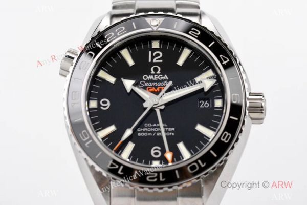 Swiss Grade Copy Omega Seamaster 600m GMT VSF 8605 Watch Stainless Steel Black Ceramic Bezel Swiss Grade Copy Omega Seamaster 600m GMT VSF 8605 Watch Stainless Steel Black Ceramic Bezel
