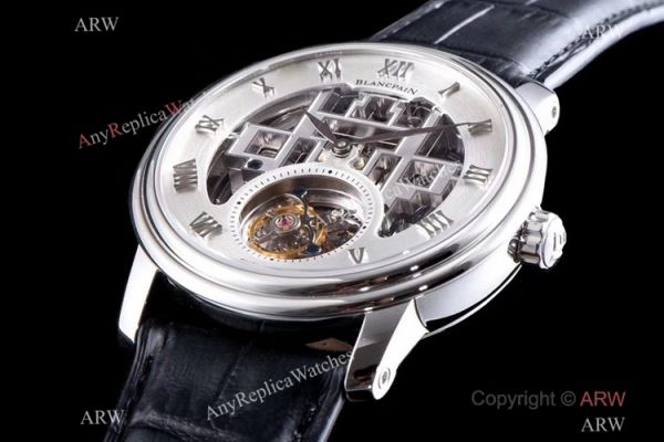 Super Clone Blancpain Fantasy Swiss Tourbillon White Dial Watch 43mm Men Super Clone Blancpain Fantasy Swiss Tourbillon White Dial Watch 43mm Men