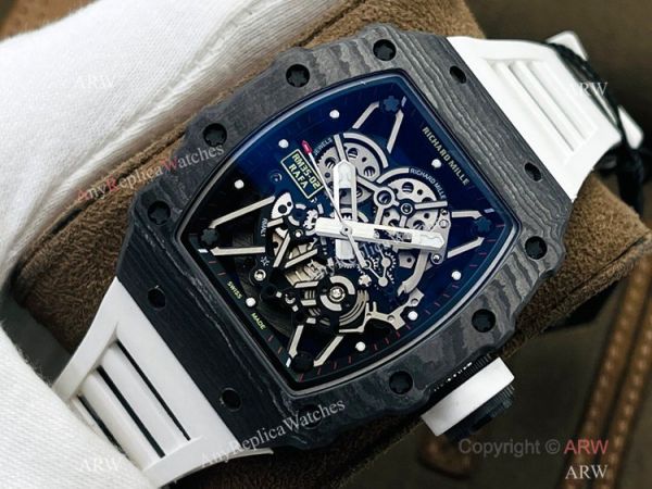 RM Factory 1:1 Replica Richard Mille RM35-02 Rafael Nadal Watch NTPT Case White Rubber Strap RM Factory 1:1 Replica Richard Mille RM35-02 Rafael Nadal Watch NTPT Case White Rubber Strap