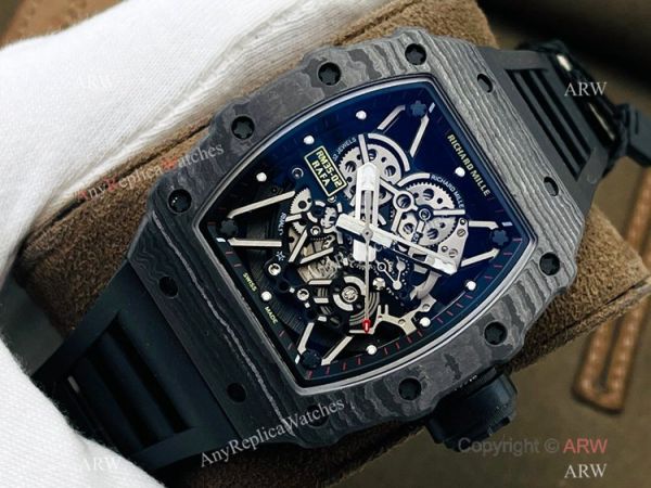 RM Factory 1:1 Swiss Copy Richard Mille RM35-02 Rafael Nadal Swiss NH05 Watch All Black RM Factory 1:1 Swiss Copy Richard Mille RM35-02 Rafael Nadal Swiss NH05 Watch All Black