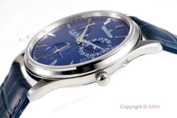 ZF Jaeger-LeCoultre Master Ultra Thin Power Reserve Blue Dial Watch Swiss Replica Watches ZF Jaeger-LeCoultre Master Ultra Thin Power Reserve Blue Dial Watch Swiss Replica Watches