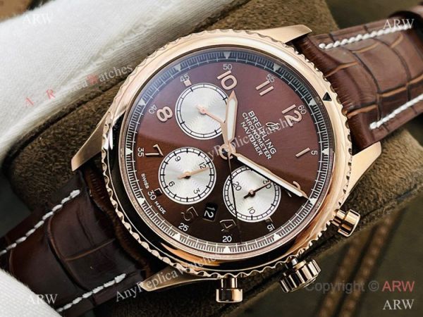 2021 New! Swiss 7750 Breitling Navitimer 08 Chronograph Watch Rose Gold 2021 New! Swiss 7750 Breitling Navitimer 08 Chronograph Watch Rose Gold