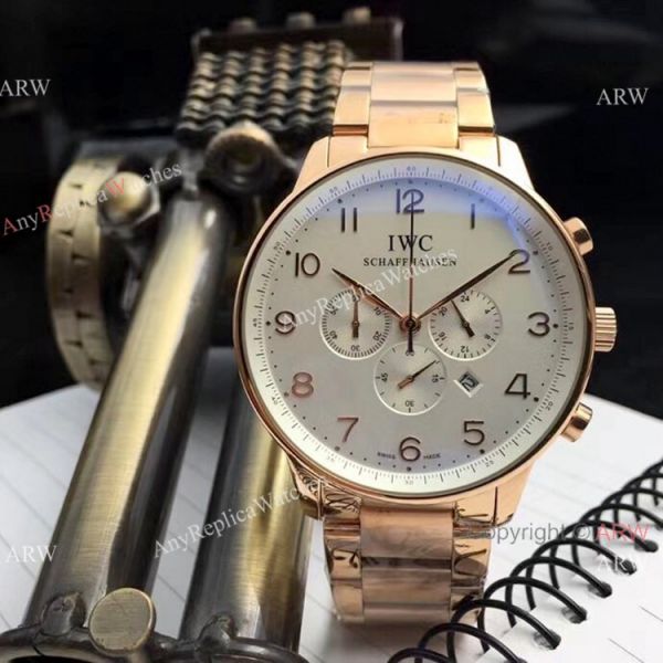 Faux IWC Portugieser Chronograph Watches Tone Tone Rose Gold Faux IWC Portugieser Chronograph Watches Tone Tone Rose Gold