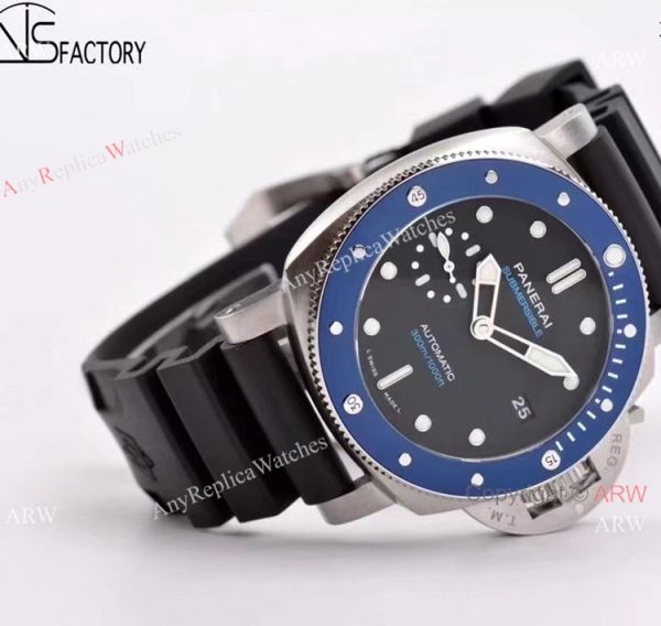 New 2021 Panerai PAM 1209 Submersible Azzurro Blue 42mm Watch VSF Panerai New 2021 Panerai PAM 1209 Submersible Azzurro Blue 42mm Watch VSF Panerai