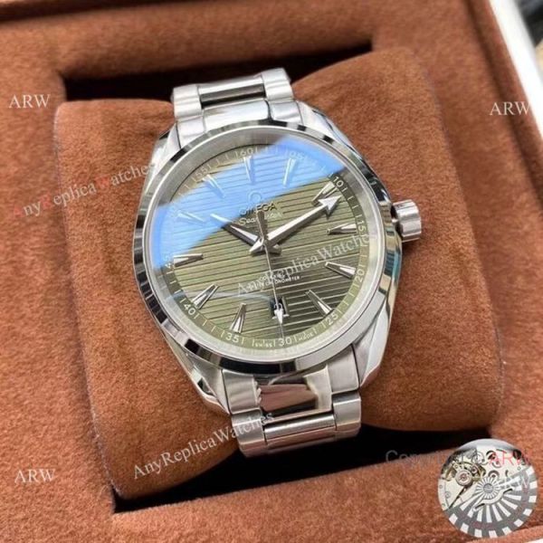 Best Quality Copy Omega Aqua Terra 150m Watches New Military green Dial Best Quality Copy Omega Aqua Terra 150m Watches New Military green Dial