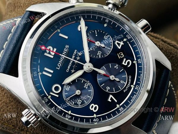 CF Factory 1:1 Replica Longines Spirit ETA 7753 Chronograph Watch Blue Face CF Factory 1:1 Replica Longines Spirit ETA 7753 Chronograph Watch Blue Face