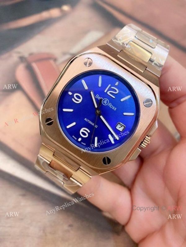2021 New Copy Bell Ross BR05 Automatic Watch Rose Gold 42mm Mens 2021 New Copy Bell Ross BR05 Automatic Watch Rose Gold 42mm Mens
