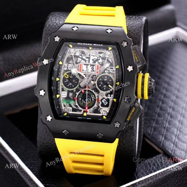 AAA Quality Richard Mille Flyback RM11 Watch Red and Black Version AAA Quality Richard Mille Flyback RM11 Watch Red and Black Version