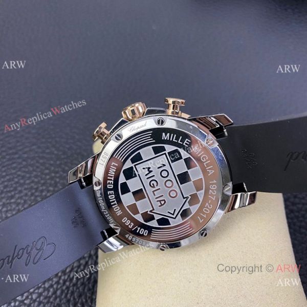 Swiss Grade one Copy Chopard Mille Miglia GTS Azzurro Watch Rose Gold Crown White Dial Swiss Grade one Copy Chopard Mille Miglia GTS Azzurro Watch Rose Gold Crown White Dial