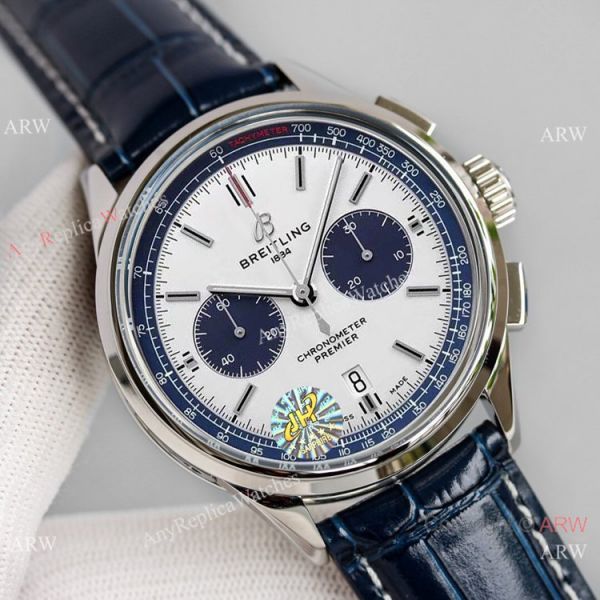 JH Factory Swiss Copy Breitling Premier B01 Asia7750 Chronograph Watches White Dial JH Factory Swiss Copy Breitling Premier B01 Asia7750 Chronograph Watches White Dial