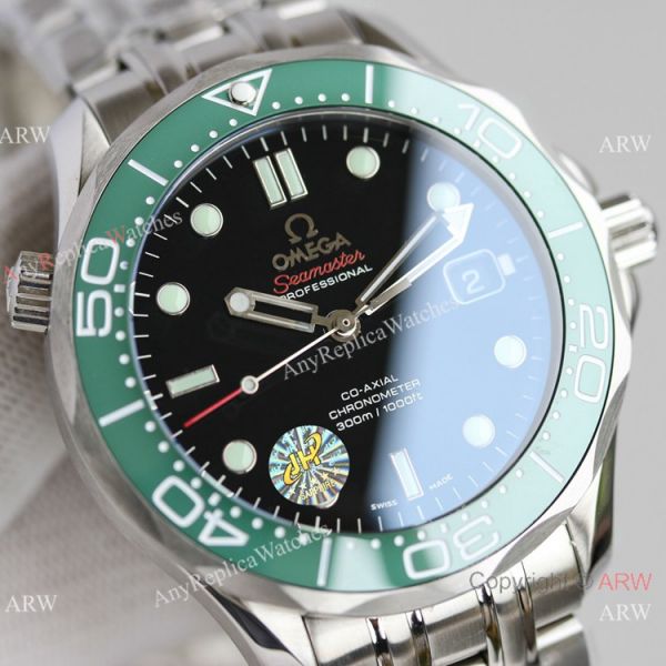 JH Factory Omega Seamaster James bond 8500 Watch Green Ceramic Bezel JH Factory Omega Seamaster James bond 8500 Watch Green Ceramic Bezel