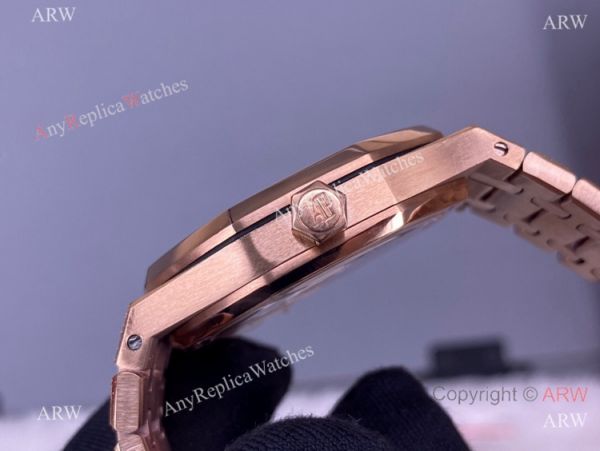 JF Factory Swiss Audemars Piguet 15410 Frosted Gold Blue Dial Watch 37mm Lady JF Factory Swiss Audemars Piguet 15410 Frosted Gold Blue Dial Watch 37mm Lady