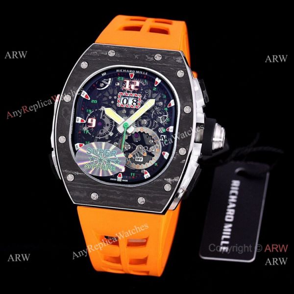 Best RM 62-01 Richard Mille Tourbillon Vibrating Alarm ACJ Green Rubber Band Watch Replica Best RM 62-01 Richard Mille Tourbillon Vibrating Alarm ACJ Green Rubber Band Watch Replica