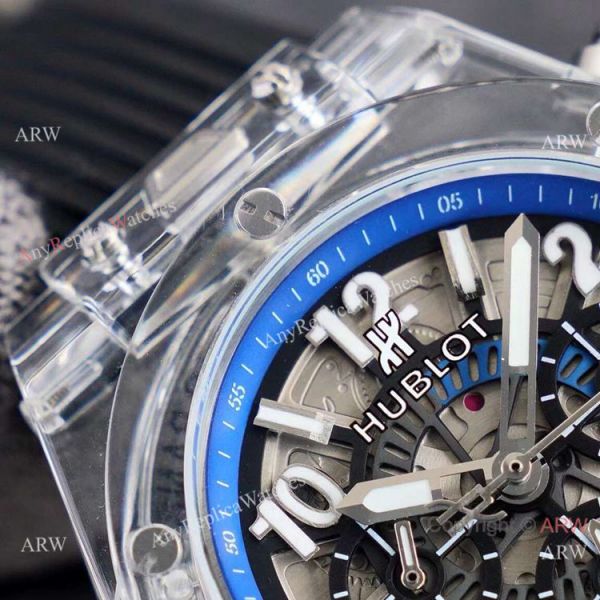 2021 New Hublot Unico Sapphire Chronograph Watch Blue Inner 2021 New Hublot Unico Sapphire Chronograph Watch Blue Inner