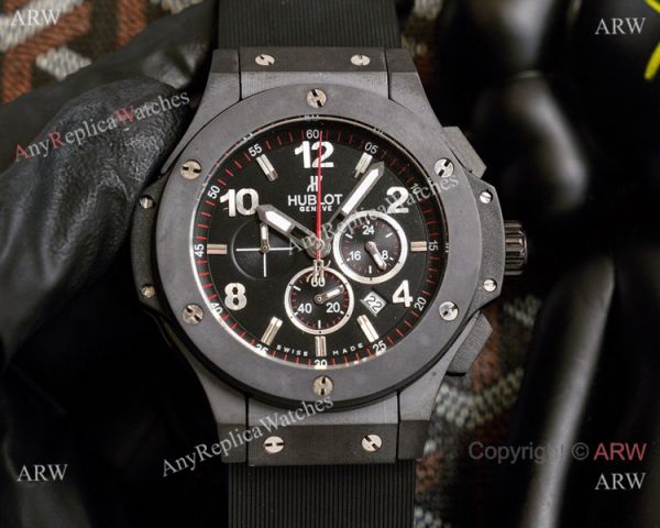 Clone Hublot Big Bang Chronograph Solid Black Watch For Sale Clone Hublot Big Bang Chronograph Solid Black Watch For Sale