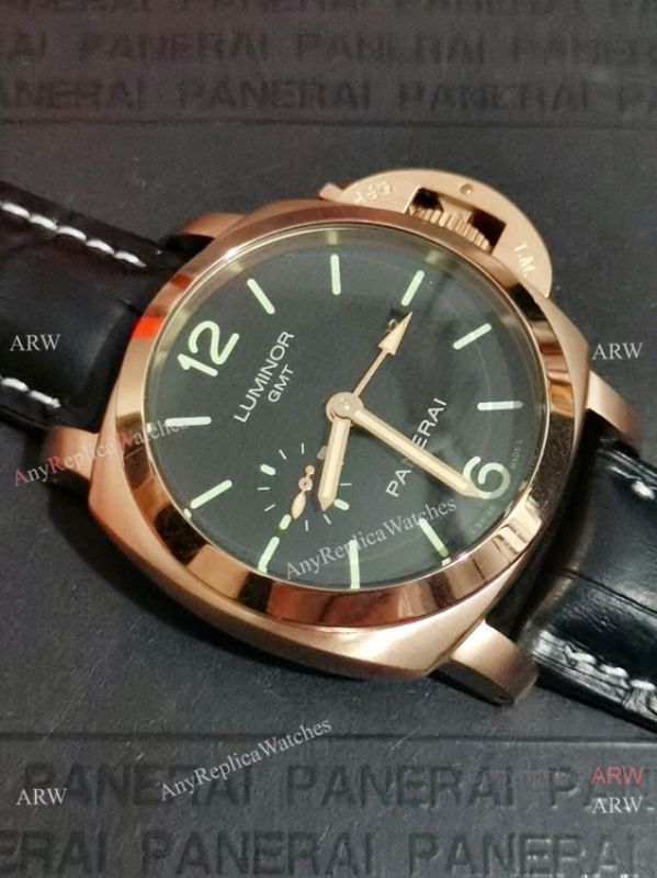 Copy Panerai Luminor Gmt Automatic PAM 00535 Watch Rose Gold Copy Panerai Luminor Gmt Automatic PAM 00535 Watch Rose Gold