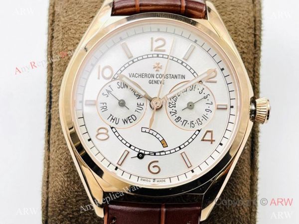 TW V2 Vacheron Constantin Fiftysix (day-date) 4400e watch Rose Gold White Dial 40mm TW V2 Vacheron Constantin Fiftysix (day-date) 4400e watch Rose Gold White Dial 40mm