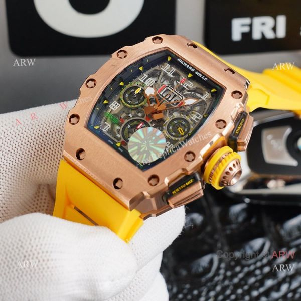 Best Richard Mille RM11-03 Felipe Massa Flyback Chronograph Dial Rose Gold Replica Watches Best Richard Mille RM11-03 Felipe Massa Flyback Chronograph Dial Rose Gold Replica Watches