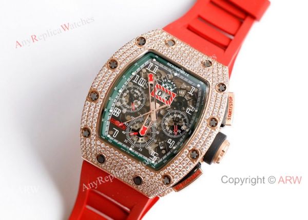 Diamond Richard Mille RM 11-FM Felipe Massa Chronograph Watches Best Replica Diamond Richard Mille RM 11-FM Felipe Massa Chronograph Watches Best Replica