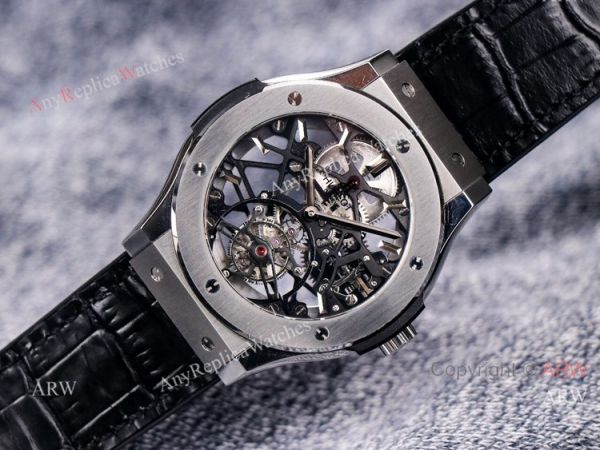 Silver Hublot Skeleton Tourbillon Clone Watch Hublot Classic Fusion 42mm Watch Silver Hublot Skeleton Tourbillon Clone Watch Hublot Classic Fusion 42mm Watch
