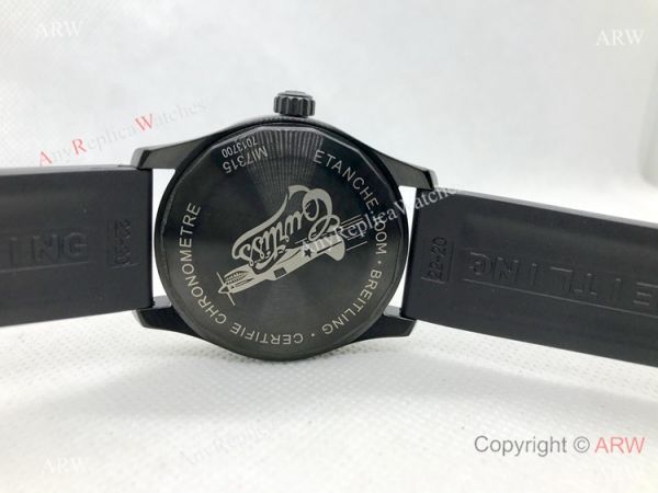 Vintage Breitling Premier Automatic Replica Watch Solid Black Vintage Breitling Premier Automatic Replica Watch Solid Black