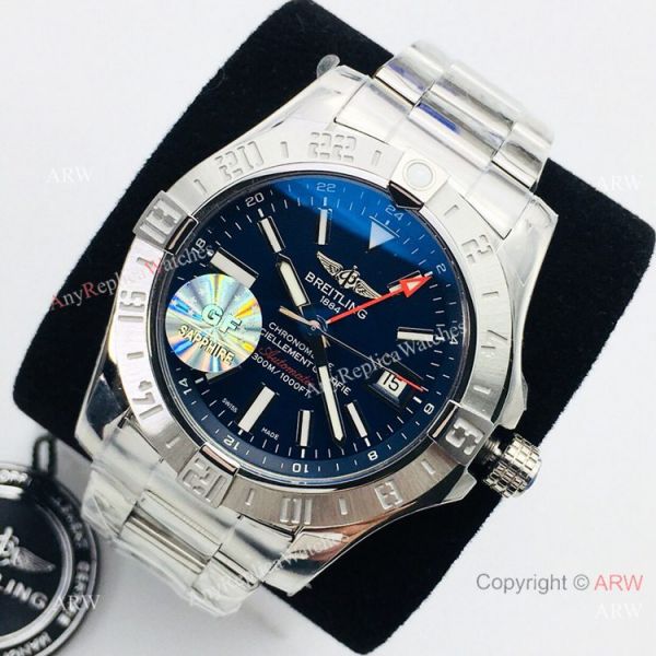 1-1 Best Replica GF Factory V3 Breitling Avenger II GMT Watch Dark Blue Dial 1-1 Best Replica GF Factory V3 Breitling Avenger II GMT Watch Dark Blue Dial