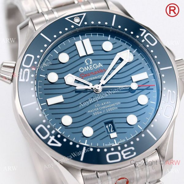 2021 NEW Grade A Replica Omega Seamaster 300m Diver Blue Dial OR Calibre 8800 Watch 42mm 2021 NEW Grade A Replica Omega Seamaster 300m Diver Blue Dial OR Calibre 8800 Watch 42mm