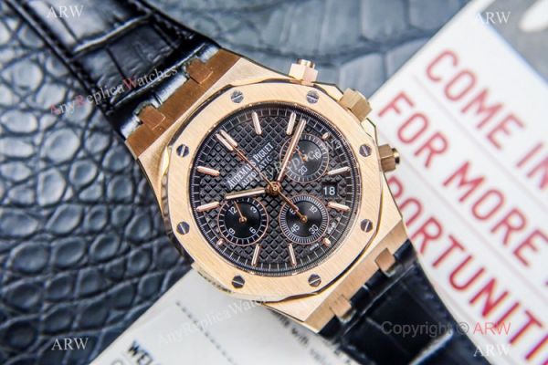 Grade 1A Copy Audemars Piguet Royal Oak Chronograph 7750 Watch Black Dial Grade 1A Copy Audemars Piguet Royal Oak Chronograph 7750 Watch Black Dial