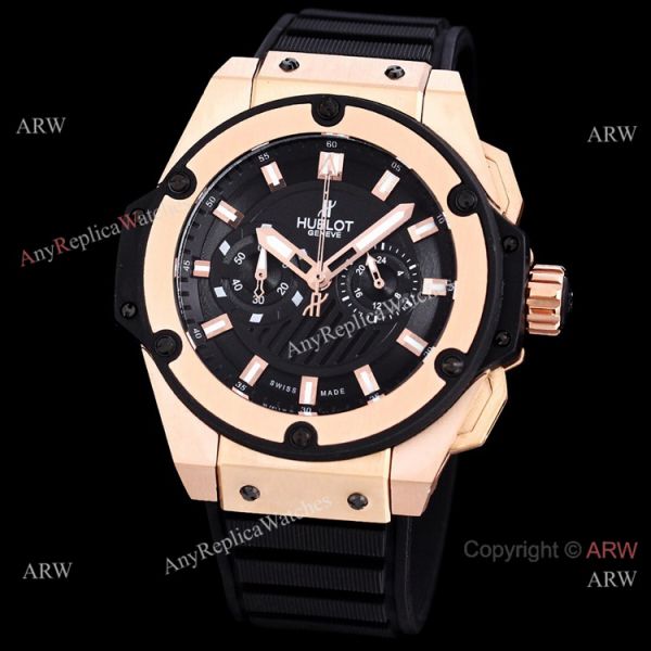 Best Copy Hublot Big Bang King Power VK Chronograph Watch Black and Rose Gold Best Copy Hublot Big Bang King Power VK Chronograph Watch Black and Rose Gold
